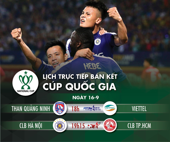 Lịch trực tiếp bán kết Cúp quốc gia 2020: CLB Hà Nội - CLB TP.HCM - Ảnh 1.