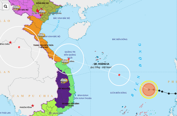 Chiều 18-9, bão số 5 tăng cấp độ vào đến bờ Trung Trung Bộ - Ảnh 2.