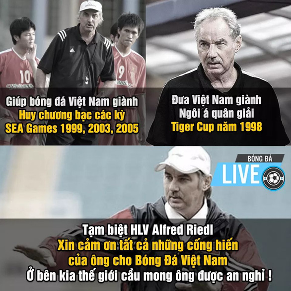 Vietnamese fans mourn coach Alfred Riedl: The Vietnamese people love you!  Photo 1.