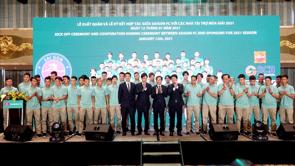 Nhận tài trợ hơn 100 tỉ, CLB Sài Gòn tự tin sẽ thành công ở V-League 2021 - Ảnh 1. Nhận tài trợ hơn 100 tỉ, CLB Sài Gòn tự tin sẽ thành công ở V-League 2021 - Ảnh 1.