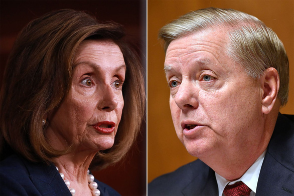 Bạo loạn điện Capitol: Thượng nghị sĩ Lindsey Graham đổ lỗi cho bà Pelosi - Ảnh 1.