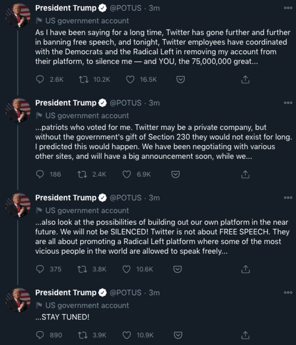 President Trump wants to set up his own social network after accusing Twitter of gagging - Photo 2.