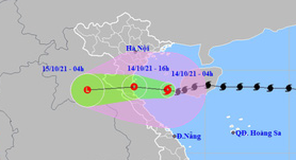 Bão số 8 suy yếu thành áp thấp nhiệt đới, Bắc và Bắc Trung Bộ mưa to - Ảnh 1.