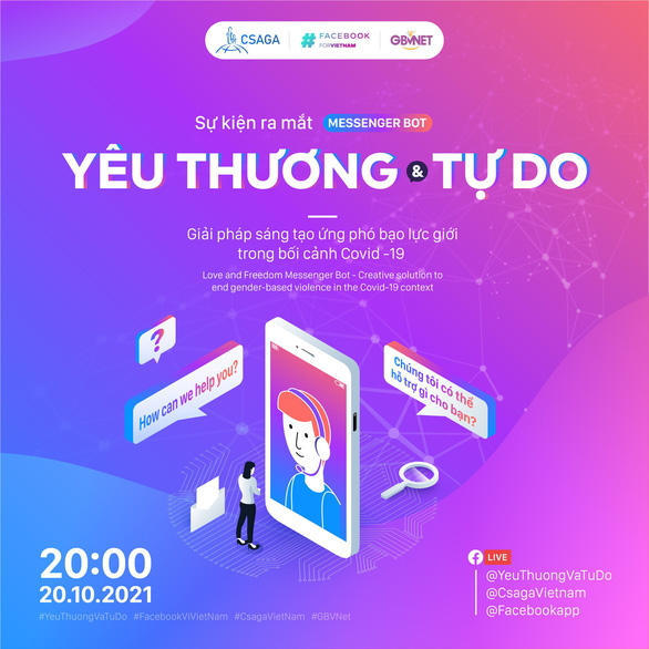 HHen Niê đồng hành cùng Facebook ra mắt Messenger Bot hỗ trợ người bị bạo lực giới - Ảnh 2.