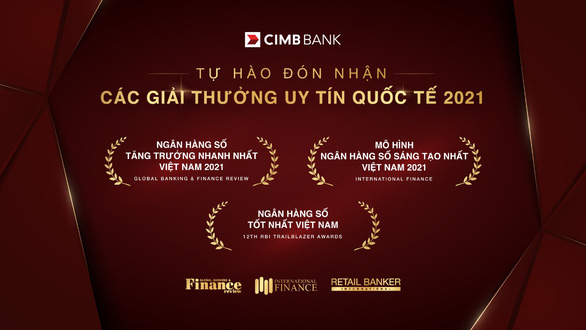 CIMB Việt Nam chinh phục giải thưởng ngân hàng số - Ảnh 1.