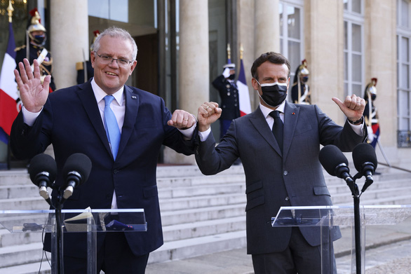 Tổng thống Pháp vẫn chỉ trích Úc vụ hủy thỏa thuận tàu ngầm - Ảnh 2.