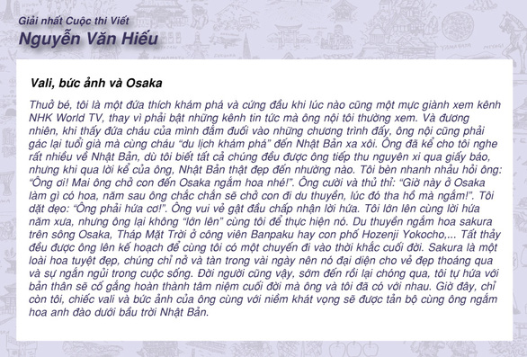 Trao giải cuộc thi ảnh và viết chủ đề Nhật Bản tôi yêu - Ảnh 4.