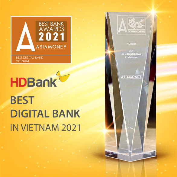 HDBank đạt giải thưởng Ngân hàng số tốt nhất Việt Nam 2021 - Ảnh 1.
