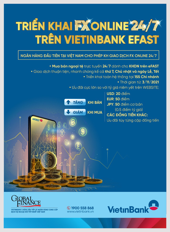 VietinBank tiên phong cung cấp dịch vụ mua - bán ngoại tệ trực tuyến - Ảnh 1.