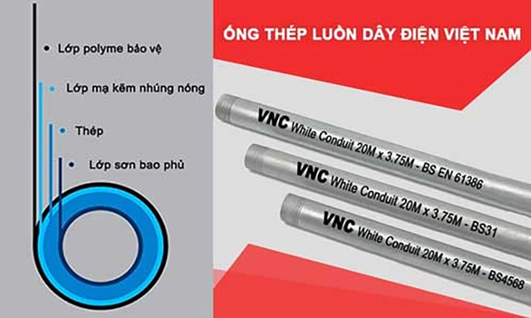 Ống thép luồn dây điện BS 4568 Vietconduit được lắp đặt tại nhiều công trình - Ảnh 2. Ống thép luồn dây điện BS 4568 Vietconduit được lắp đặt tại nhiều công trình - Ảnh 2.