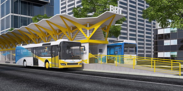 Đề xuất hoãn thực hiện dự án xe buýt nhanh BRT ở TP.HCM - Ảnh 1.