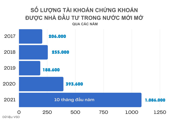 Hơn 1 triệu nhà đầu tư cá nhân mở tài khoản chứng khoán mới - Ảnh 2.