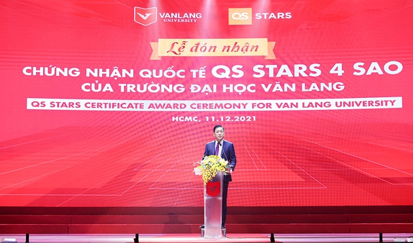Đại học Văn Lang đạt chứng nhận QS Stars 4 sao ngay lần đầu kiểm định - Ảnh 3. Đại học Văn Lang đạt chứng nhận QS Stars 4 sao ngay lần đầu kiểm định - Ảnh 3.