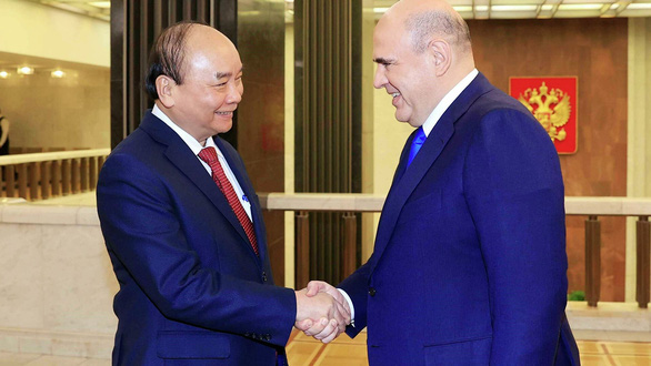 Chủ tịch nước Nguyễn Xuân Phúc hội kiến Thủ tướng Nga Mikhail Mishustin - Ảnh 1.