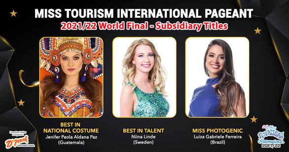 Người đẹp Indonesia đăng quang Hoa hậu Du lịch quốc tế 2021, đại diện Việt Nam vào top 5 - Ảnh 3.
