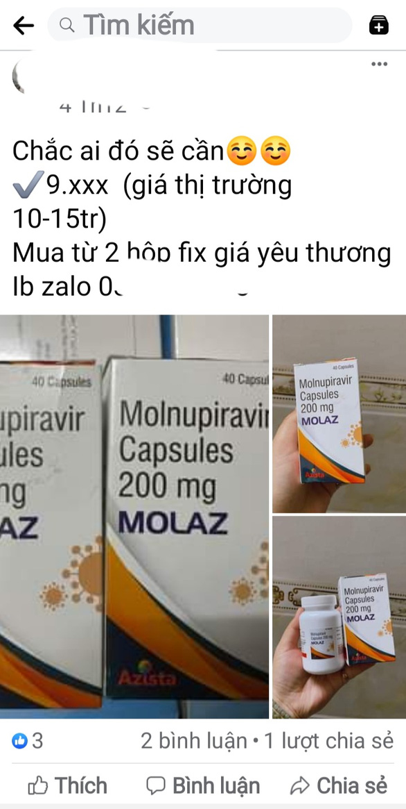 Cần Thơ xác minh thông tin công khai rao bán thuốc kháng virus - Ảnh 1.