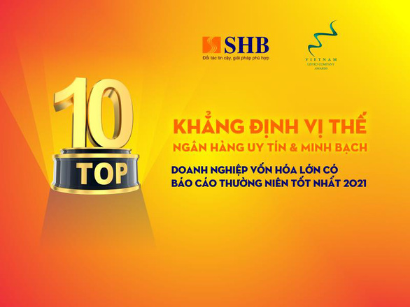 SHB - Top 10 doanh nghiệp vốn hóa lớn có báo cáo thường niên tốt nhất - Ảnh 1.