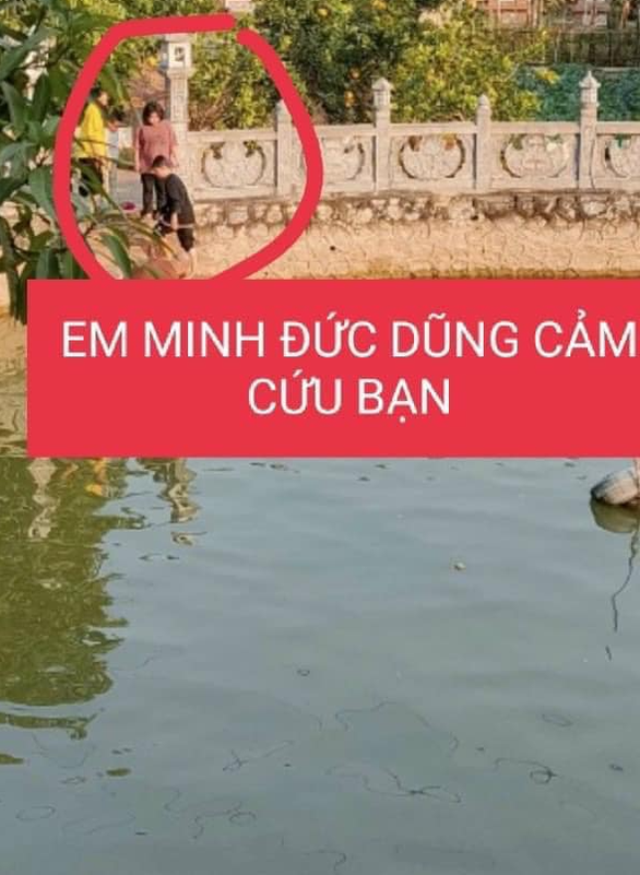 Học sinh lớp 6, dù không biết bơi, nhanh trí cứu sống bạn bị đuối nước - Ảnh 2.