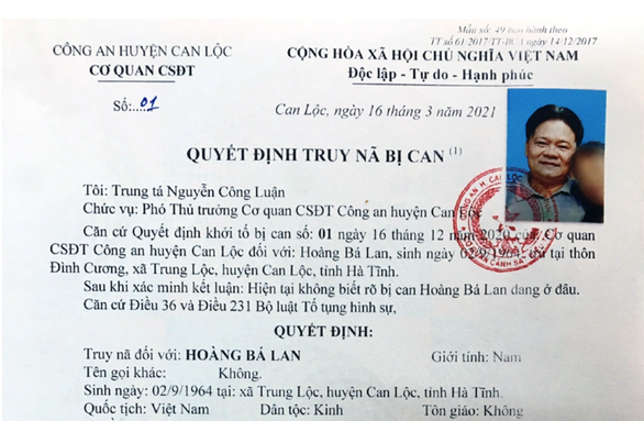 Công an truy nã người đàn ông giao cấu với bé gái 13 tuổi - Ảnh 1.