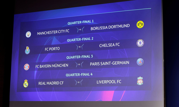 PSG đụng Bayern Munich, Real Madrid gặp Liverpool ở tứ kết Champions League - Ảnh 1.