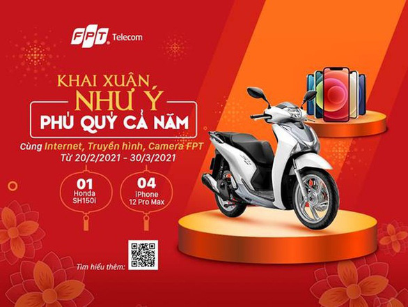 Chương trình quay số của FPT Telecom: iPhone 12 Pro Max và Honda SH vẫn đang đợi chủ nhân cuối cùng - Ảnh 1.