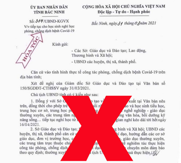 Đăng văn bản giả mạo cho nghỉ học để trêu đùa bạn bè ngày Cá tháng tư - Ảnh 1.