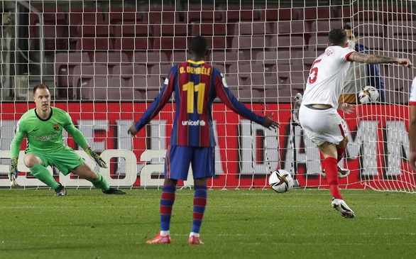 Hạ Sevilla trong hiệp phụ, Barcelona vào chung kết Cúp Nhà vua - Ảnh 2. Hạ Sevilla trong hiệp phụ, Barcelona vào chung kết Cúp Nhà vua - Ảnh 2.