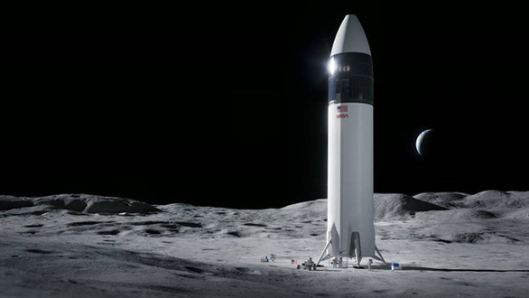 NASA hợp đồng với Space X phát triển tàu vũ trụ đưa người lên Mặt Trăng - Ảnh 1.