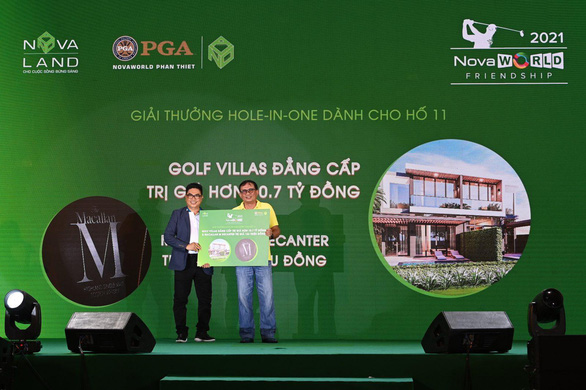 Cú hole in one gần 11 tỉ đồng của NovaWorld Friendship 2021 đã có chủ - Ảnh 1.