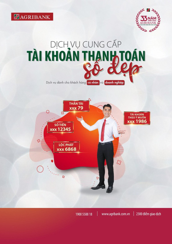 Dễ dàng sở hữu tài khoản số đẹp tại Agribank - Ảnh 1.