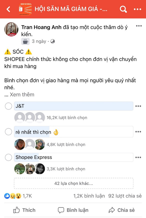 J&T Express được bình chọn là đơn vị giao hàng yêu thích trên sàn Shopee - Ảnh 1.