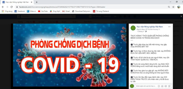 Học viện Nông nghiệp Việt Nam chung tay phòng, chống dịch COVID-19 - Ảnh 3.