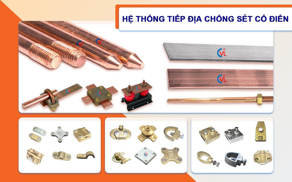 Cọc tiếp địa và kim thu sét CVL đạt chuẩn IEC 62561 - Ảnh 1.