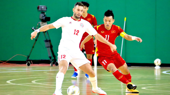 Hòa futsal Lebanon 0-0, Việt Nam có chút lợi thế trước trận lượt về - Ảnh 1.