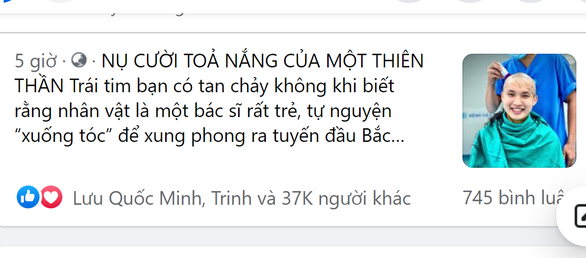 Bác sĩ trẻ cạo đầu trước khi vào tâm dịch: Có tóc hay không thì nụ cười vẫn tỏa nắng - Ảnh 2.