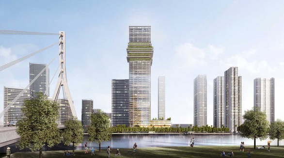 Hiện trạng The Sun Tower - tòa nhà mang tính biểu tượng trong khu phức hợp Grand Marina - Ảnh 3. Hiện trạng The Sun Tower - tòa nhà mang tính biểu tượng trong khu phức hợp Grand Marina - Ảnh 3.