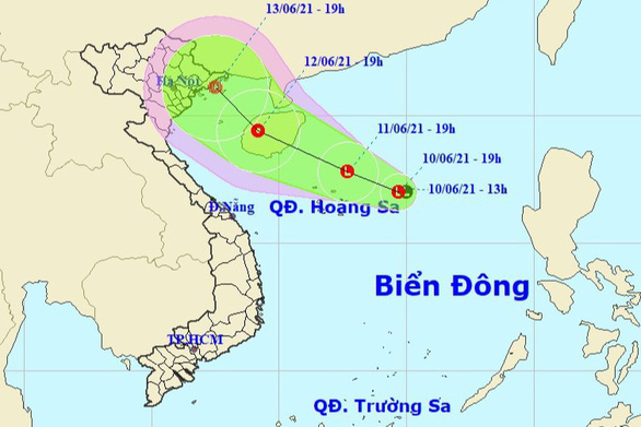 Áp thấp biển bắc nhưng gây mưa cho miền Trung - Nam - Ảnh 1.