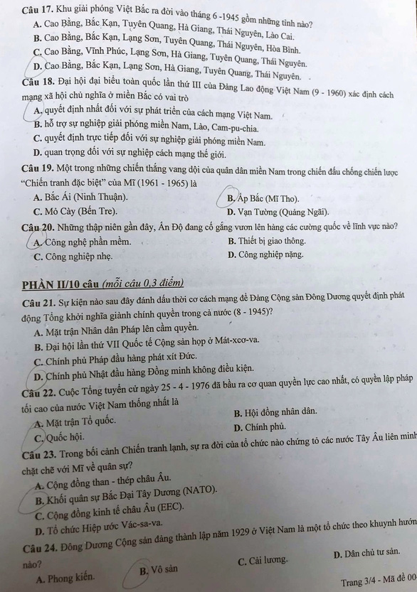 Đề sử thi vào lớp 10 Hà Nội - Ảnh 3.