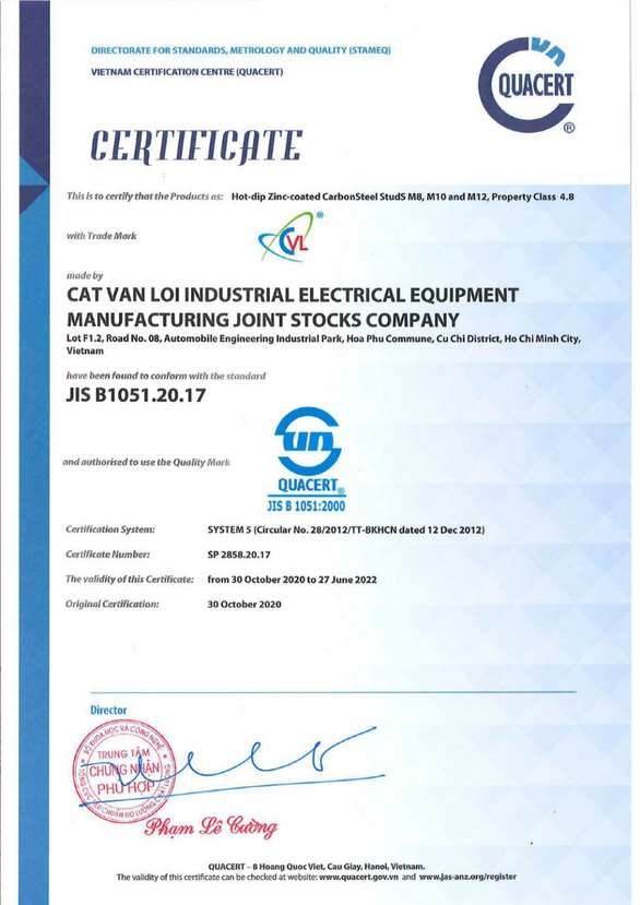 Lựa chọn ty ren mạ kẽm CVL chuẩn JIS B 1051 cho hệ thống cơ điện - Ảnh 2.
