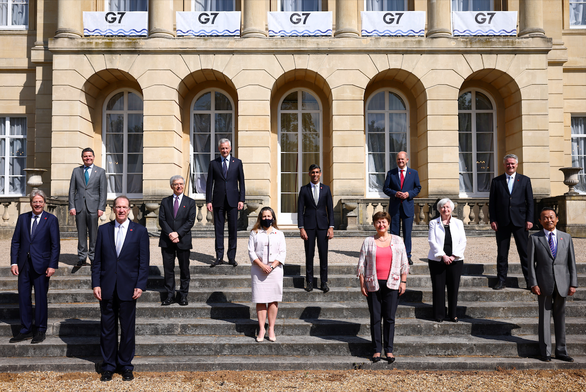 Các nước G7 đạt thỏa thuận lịch sử về thuế doanh nghiệp toàn cầu - Ảnh 1.
