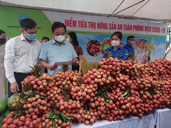 4 đơn vị chung tay bán vải, mận an toàn phòng dịch COVID-19 - Ảnh 1.