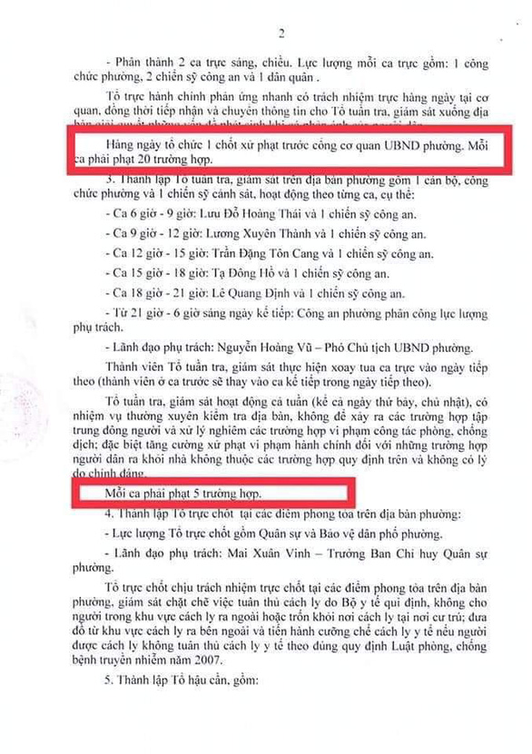 UBND phường 6, quận Gò Vấp phản hồi văn bản xử phạt theo chỉ tiêu thành tích - Ảnh 1.