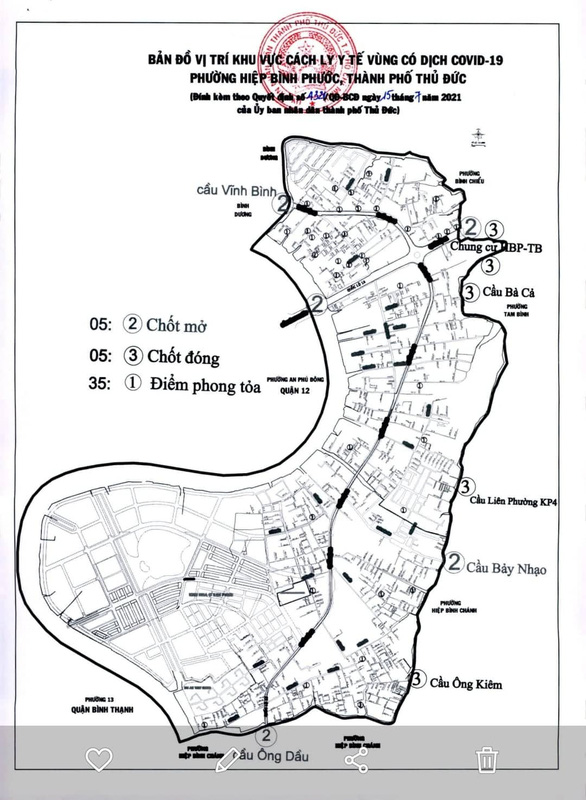 Phong tỏa thêm hai phường ở TP Thủ Đức: Linh Xuân và Hiệp Bình Phước - Ảnh 1.