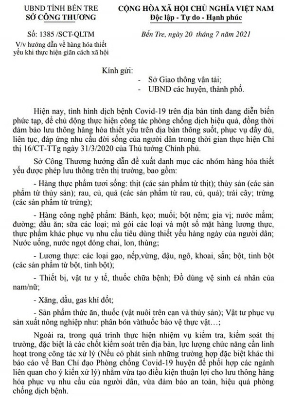 Nhiều tranh cãi, các tỉnh miền Tây ra văn bản hướng dẫn về hàng thiết yếu - Ảnh 7.