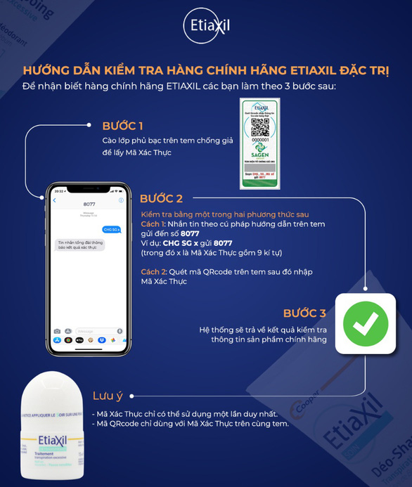 Thương hiệu Etiaxil thêm tem QR Code để phân biệt hàng thật - Ảnh 4.