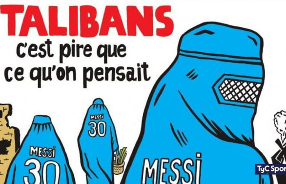 Báo chí Pháp bị chỉ trích vì so sánh giữa Messi với... Taliban - Ảnh 1.