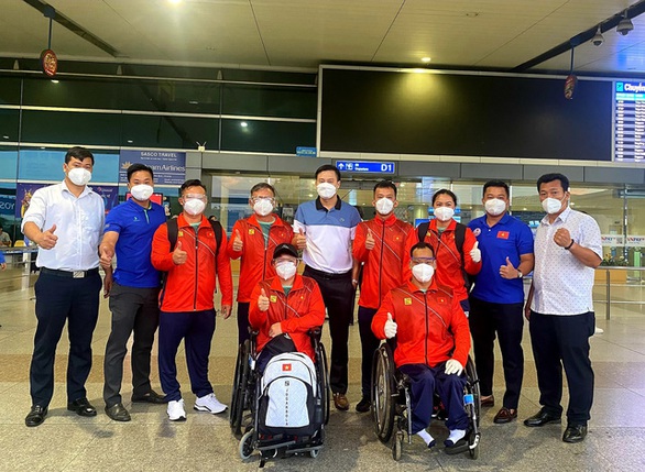 Đoàn thể thao người khuyết tật Việt Nam lên đường tham dự Paralympic Tokyo 2020 - Ảnh 1. Đoàn thể thao người khuyết tật Việt Nam lên đường tham dự Paralympic Tokyo 2020 - Ảnh 1.