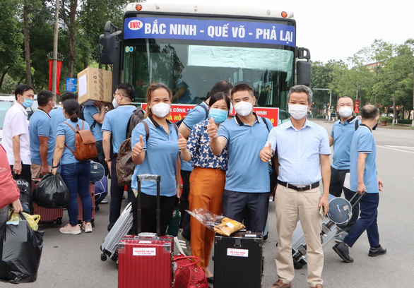 2 đoàn y bác sĩ Bắc Ninh,Tuyên Quang tiếp tục vào hỗ trợ TP.HCM chống dịch - Ảnh 1.