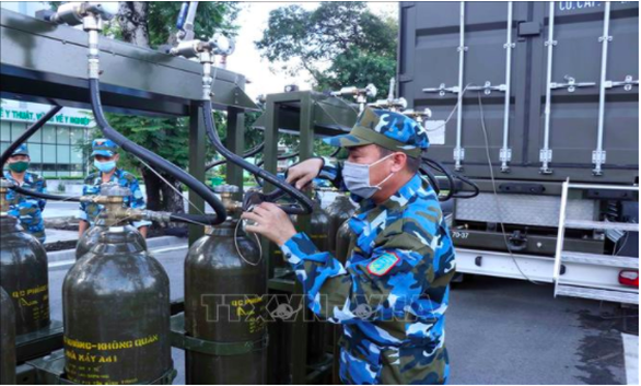 Quân đội triển khai trạm sản xuất oxy lưu động sẵn sàng hỗ trợ TP.HCM - Ảnh 2. Quân đội triển khai trạm sản xuất oxy lưu động sẵn sàng hỗ trợ TP.HCM - Ảnh 2.