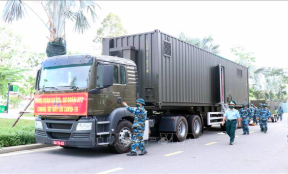 Quân đội triển khai trạm sản xuất oxy lưu động sẵn sàng hỗ trợ TP.HCM - Ảnh 3. Quân đội triển khai trạm sản xuất oxy lưu động sẵn sàng hỗ trợ TP.HCM - Ảnh 3.
